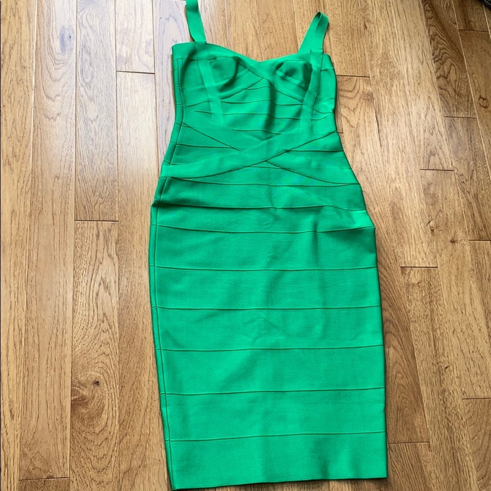LuLus Beautiful Green Bodycon Midi Dress